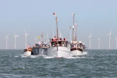 Gerfalcon sailing with fellow Little Ships