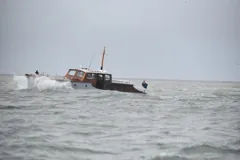 Gerfalcon underway in a swell