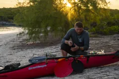 Preparing my kayak on the beach — May 2023